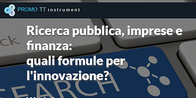 Workshop on line ‘Ricerca pubblica, impresa e finanza: quali formule per l’innovazione?’