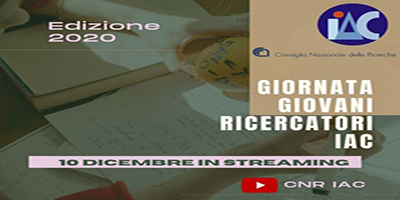 Giornata Giovani ricercatori IAC. Edizione 2020